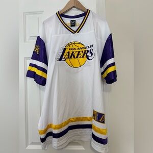 NBA Los Angeles Lakers White and Purple Jersey